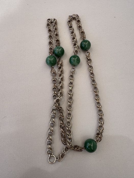 Colier masiv din argint si aventurin