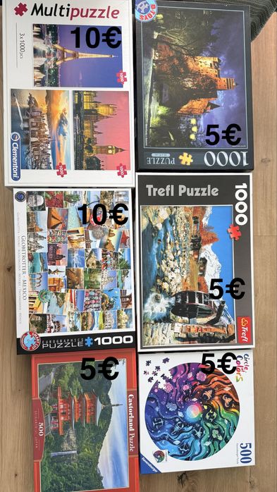 Пъзели-различни видове, редени 1 път от нови