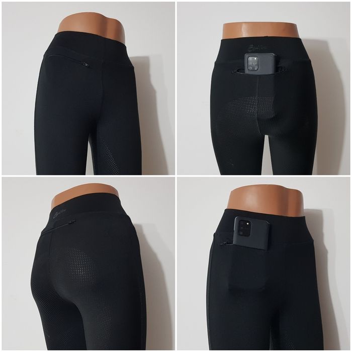 Pantaloni călărie stretch leggings echitatie Equilibre cu silicon grip