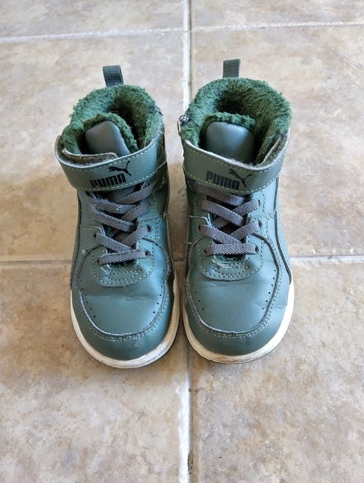 Боти на Puma тъмно зелени