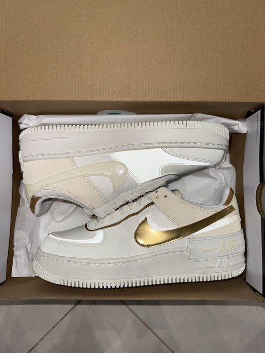 Обувки Nike Wmns Air Force 1 Shadow “Sail Metallic Gold” - размер 42