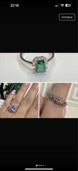 Set 3 inele de argint