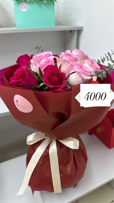 Букеты из роз, кустовые розы