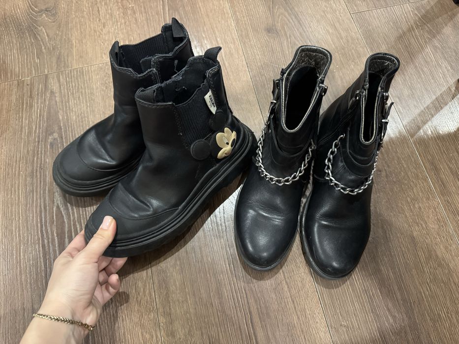 Осенние сапоги 33р на девочку Зара