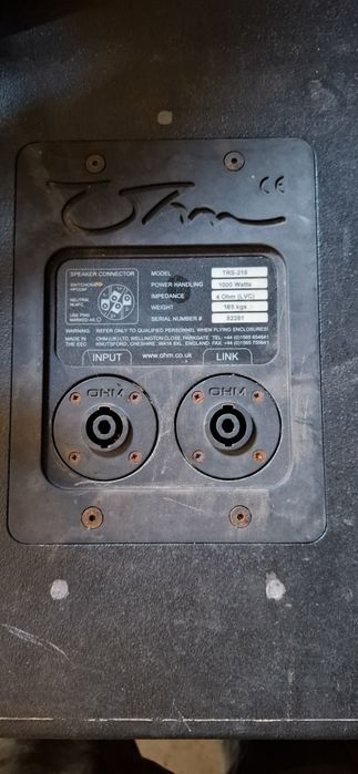 Сабвуфер ohm trs 218