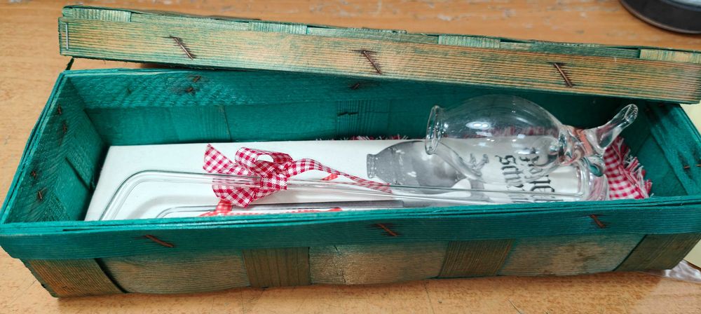 Pipa Sticla Pahar Vintage