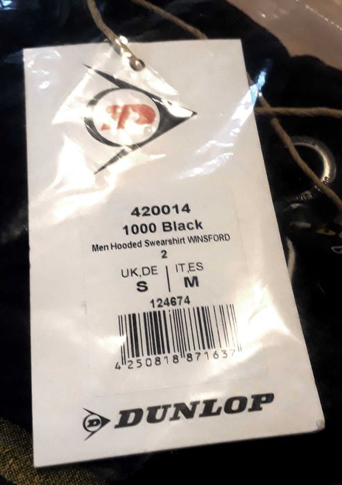 Hanorac cu gluga Dunlop Racing Performance - Original, Nou !