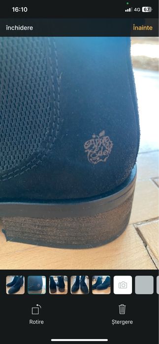 Ghete din piele intoarsa