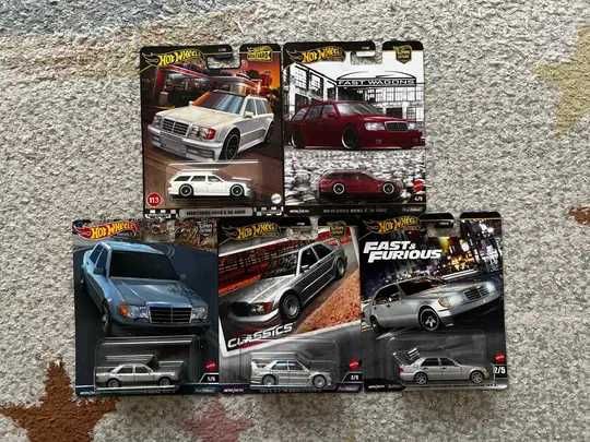 Hot Wheels Mercedes Benz E 36 AMG; 500 E; 500 SEL