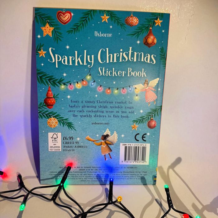 Set 2 carti cu stickere de Craciun- Usborne