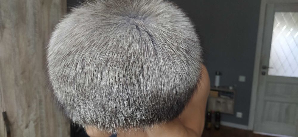 Шапка меховая чернобурка бу