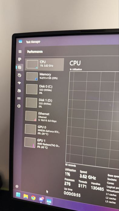 Laptop Asus G533QR Ryzen 7 5800H, RTX 3060 130w, 32GB DDR4, Display 300hz