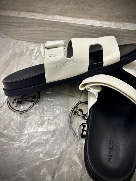 Papuci Hermes Albi/negru