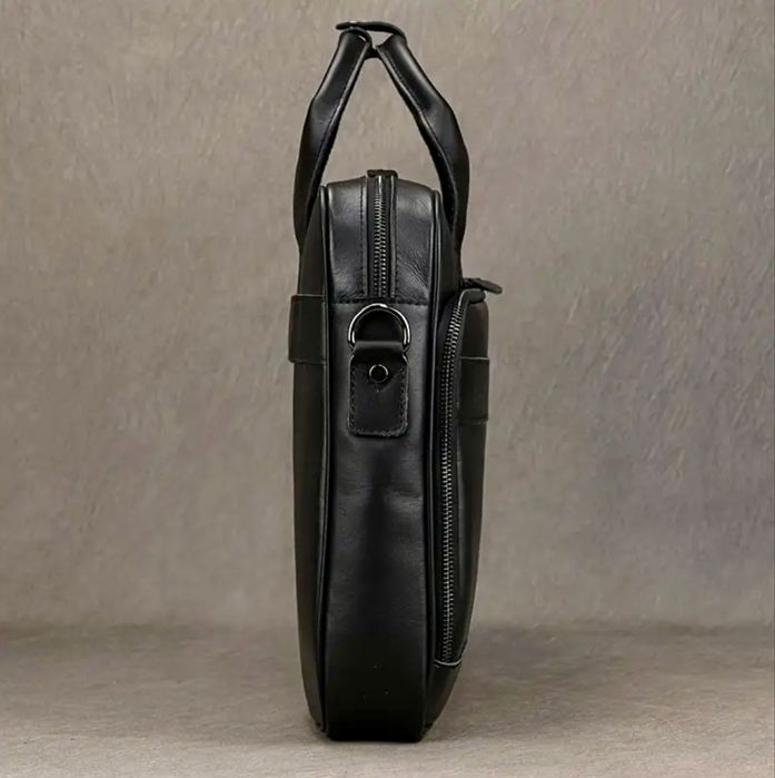 Мъжка кожена офис чанта за лаптоп 16” и бизнес пътувания -8% Промоция!