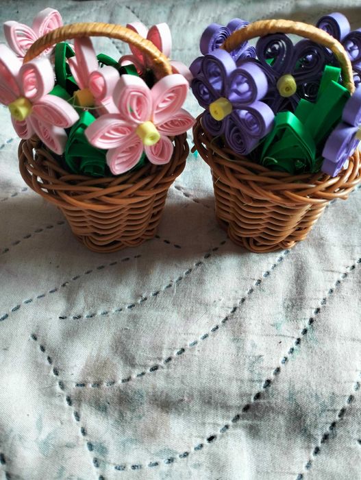 Квилинг моливник,кошница и букети