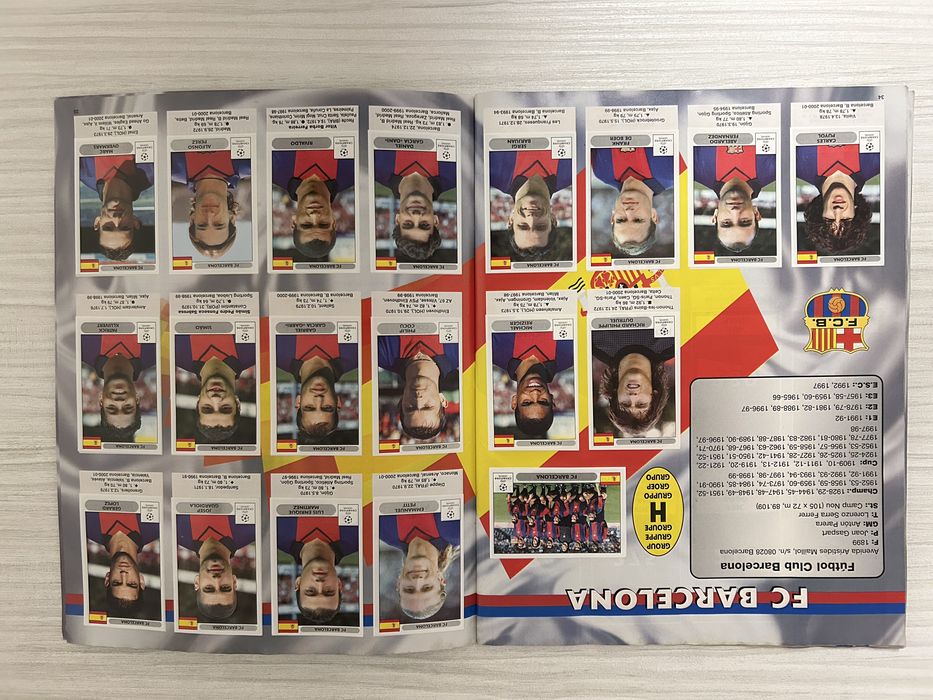 Panini Champions League 2000/2001 – напълно попълнен албум