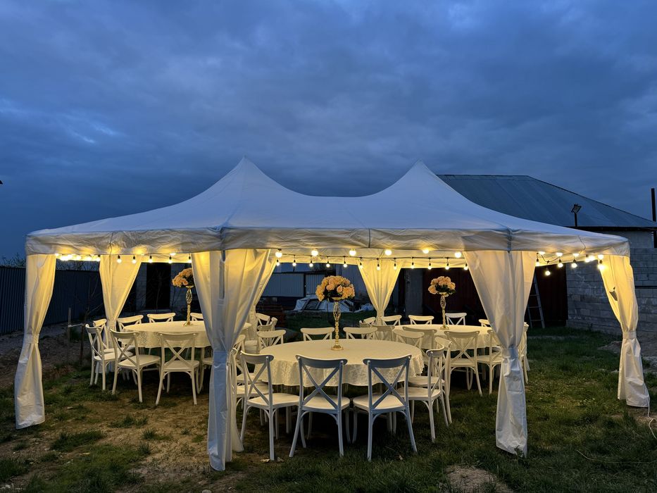 Прокат посуды, аренда стол, стульев,шатер