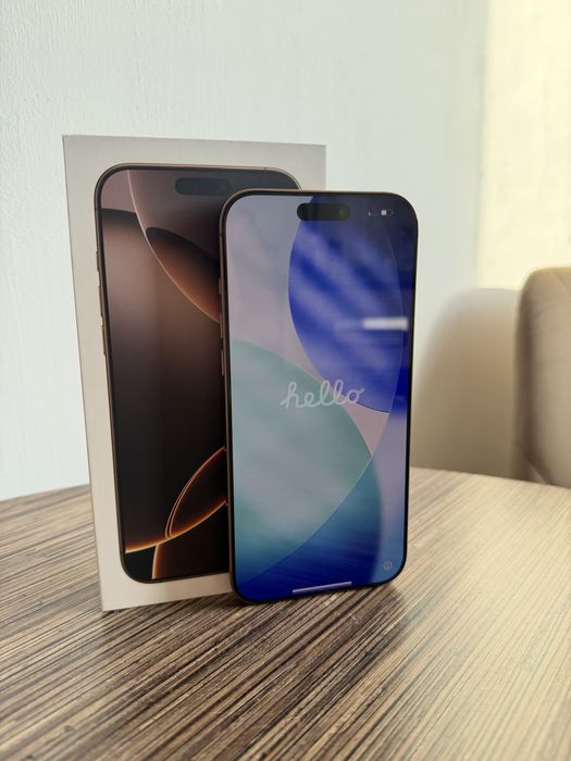 Iphone 16 Pro Max, 256 gb, Desert Titanium, Impecabil, ca nou