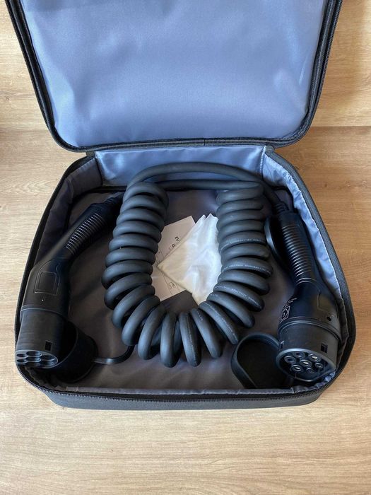 Навит Кабел Type 2 Спирала Зареждане Електромобил 7-11-22 kW Тип 2