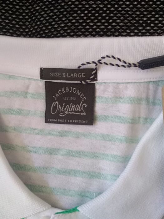 Тениска с яка jack&jones