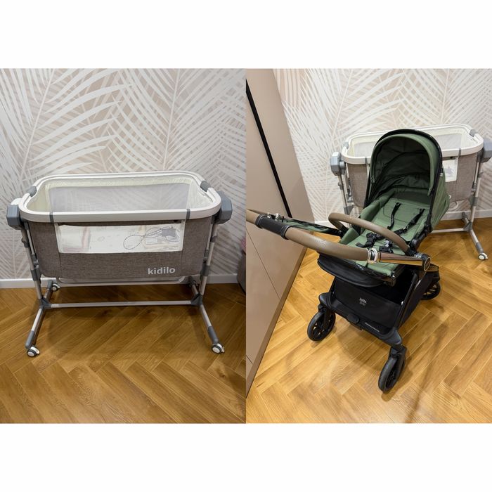 Продам кровать с коляску за 60К