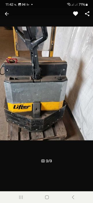 Електрическа палетна високо повдигаща количка,2 метра височина