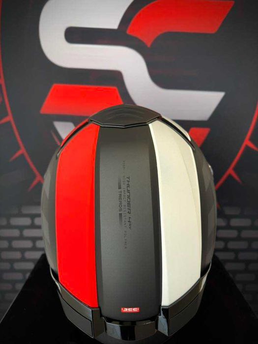 НОВА Каска MT Thunder 4 SV TREADS B5 MATT Grey/Red