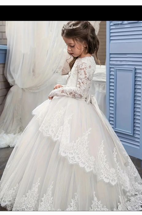 Новогоднее бальное платье для девочки