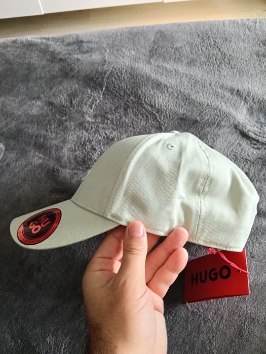 HUGO Jude șapcă unisex verde deschis cu logo brodat mărime OS noua originala