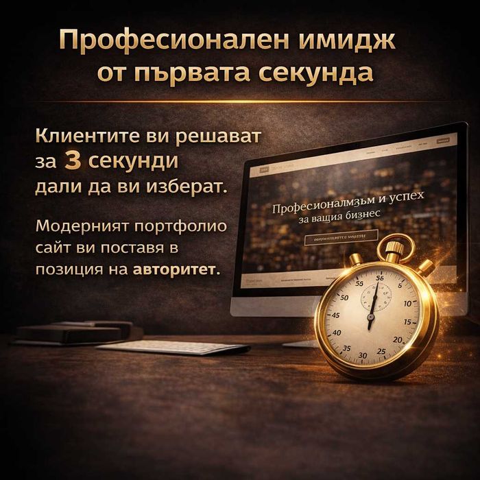 ПРО уебсайт за услуги +домейн +хостинг +про имейл - всичко вкл. за 1 г