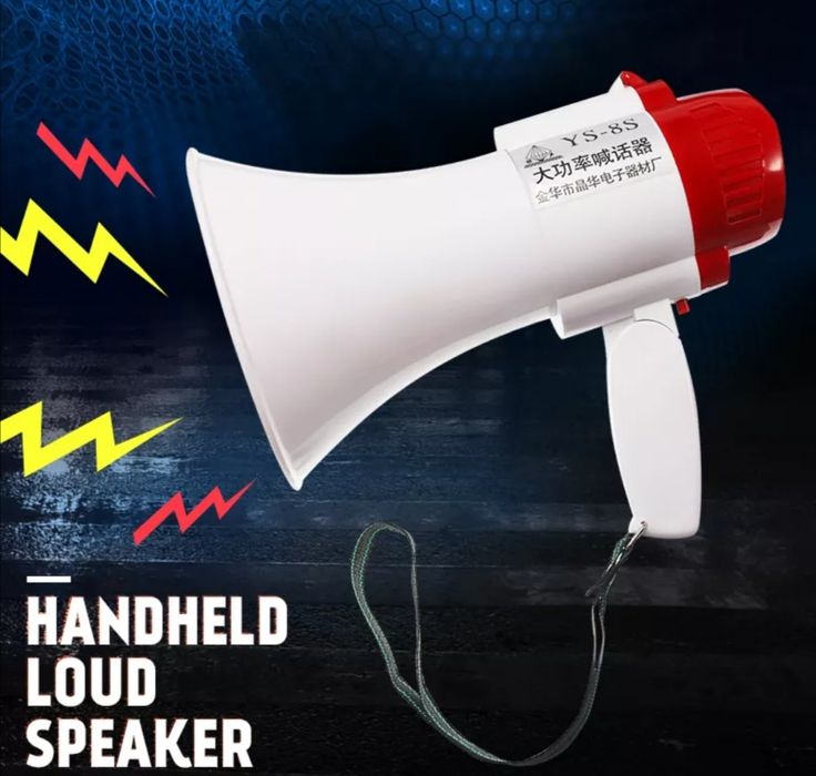 Мегафон рупор громкоговоритель ручная колонка спикер Ташкент