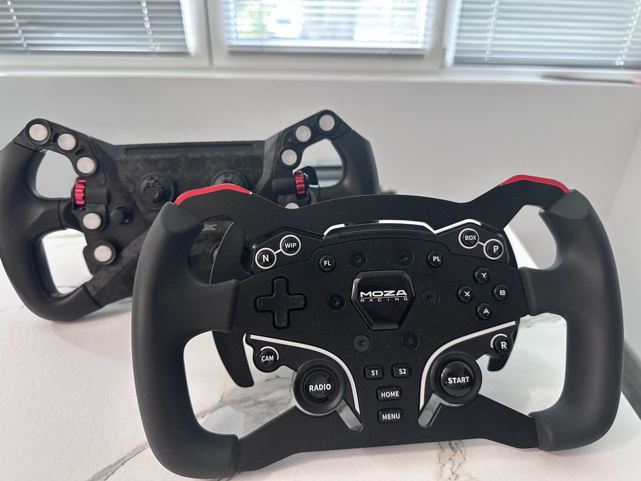 Moza r5 ES formula mod wheel + SR-P pedals + load cell mod + brake performance kit