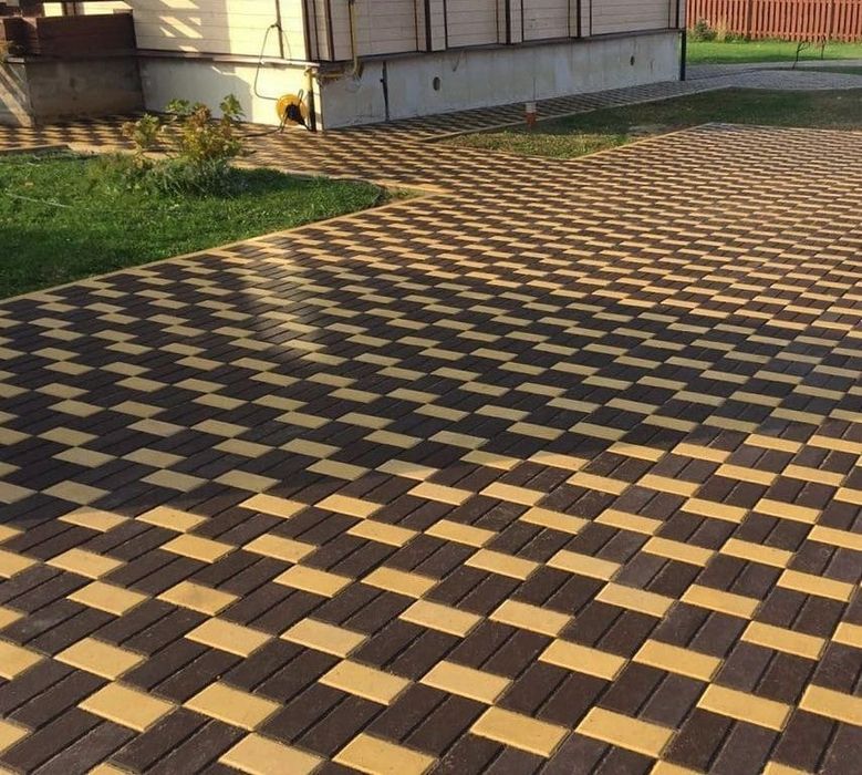 Укладка брусчатка Бордюр тротуар
