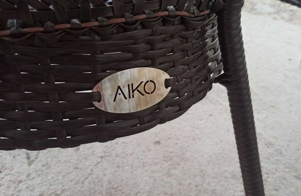 Стул кресло плетёное уличное