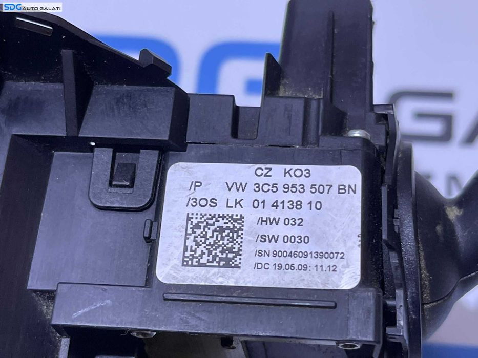 Ansamblu Bloc Maneta Manete Semnalizare Faza Lunga Scurta Stergatoare Volkswagen Passat CC 2008 - 2012 Cod 3C5953513P 3C5953507BN [L7689]