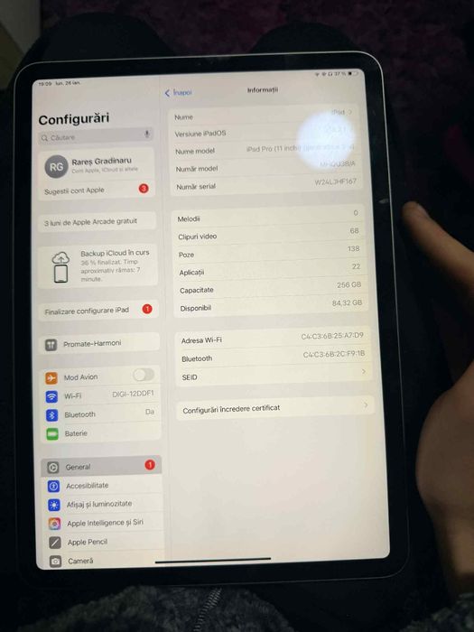 Vând ipad 11pro generația a 3 a