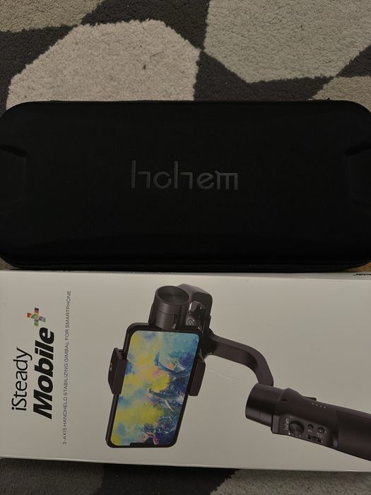 Hohem iSteady Mobile+ – gimbal 3‑axe pentru smartphone + cutie