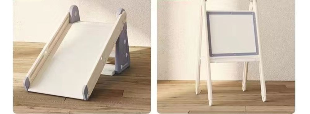 Детская горка, мольберт, баскетбольное кольцо