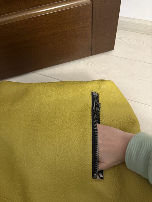 Geanta Musette din piele naturala