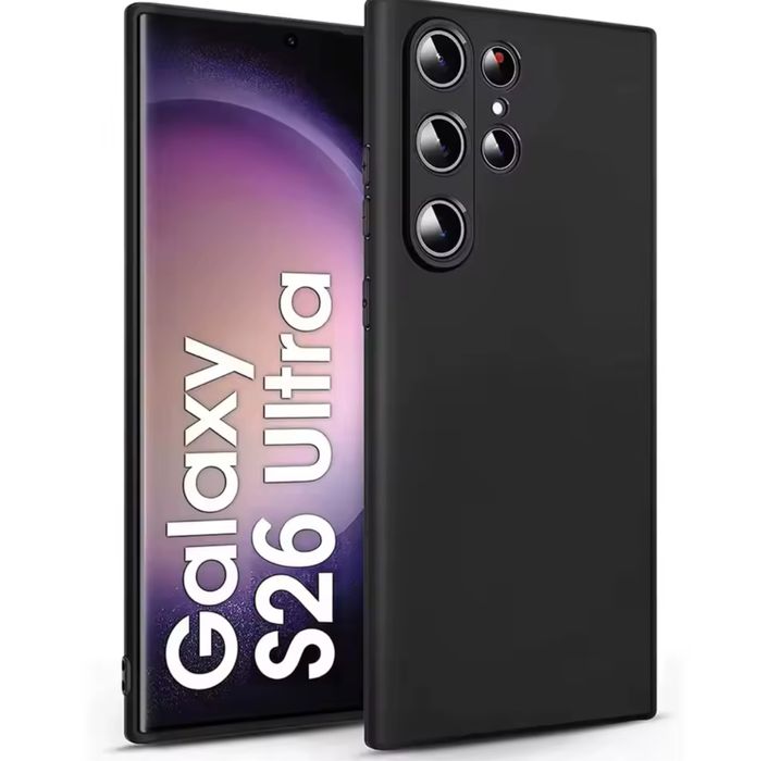 Samsung S25/S26/PLUS/ULTRA - Husa Silicon Slim Neagra / Transparenta