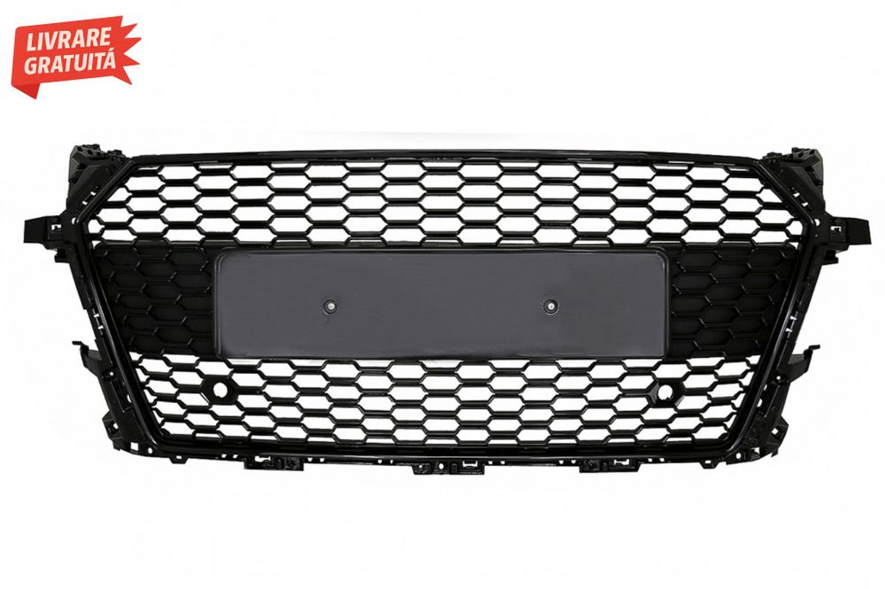 Grila Centrala Audi TT FV 8S (2015-2017) RS Design Negru Lucios