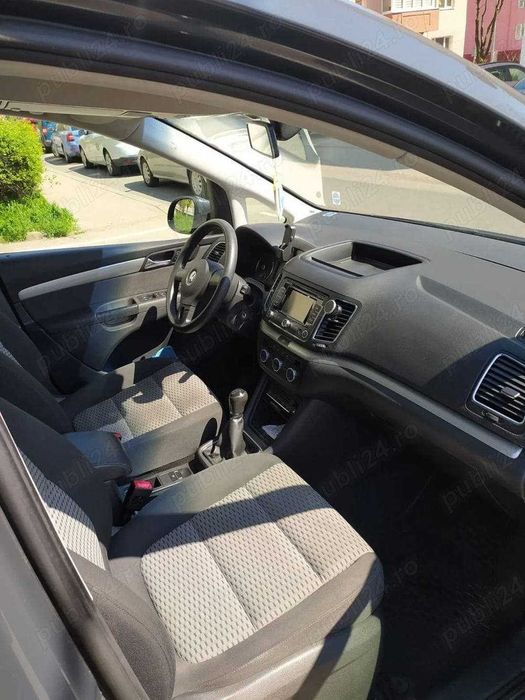 VW Sharan 2013, 2.0 TDI, 115 CP, 5 Locuri, Euro 5  Istoric Transparent