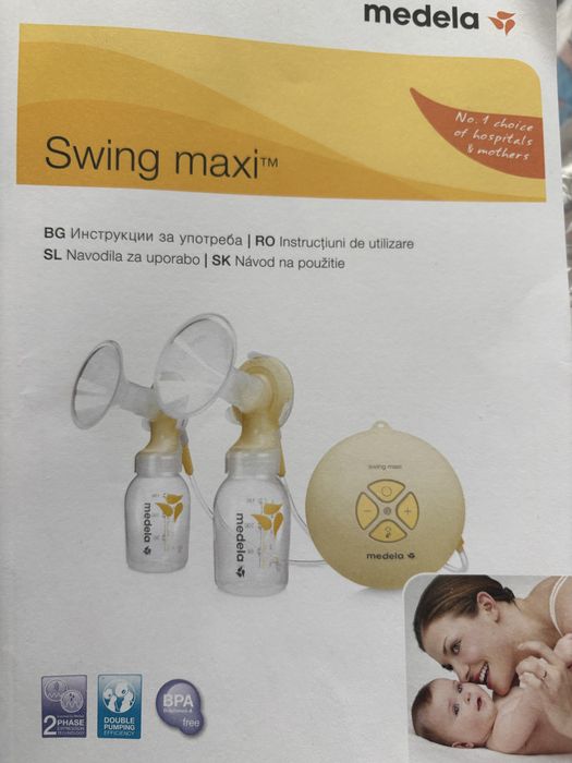 Електрическа помпа за кърма Medela Swing Maxi – като нова!