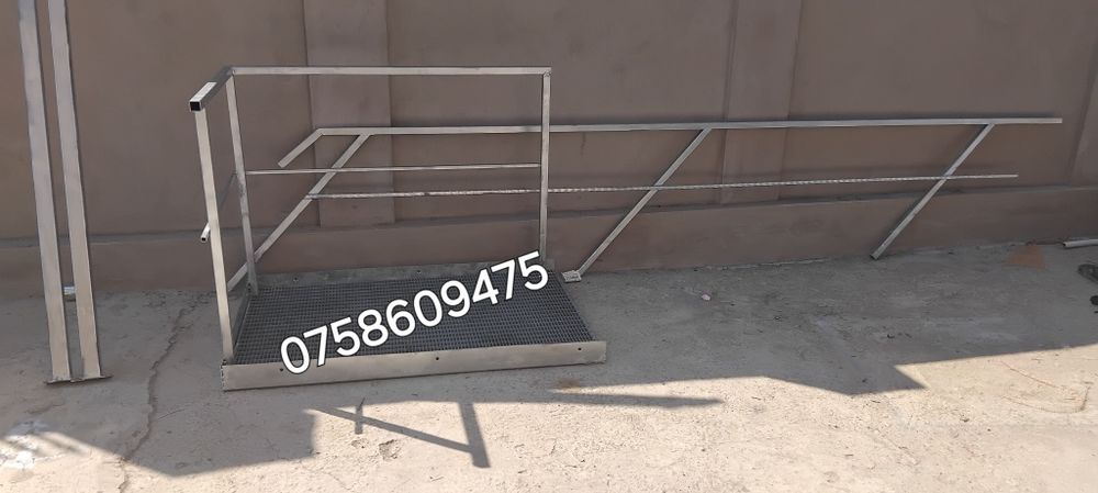 Scări zincate exterior 75x25