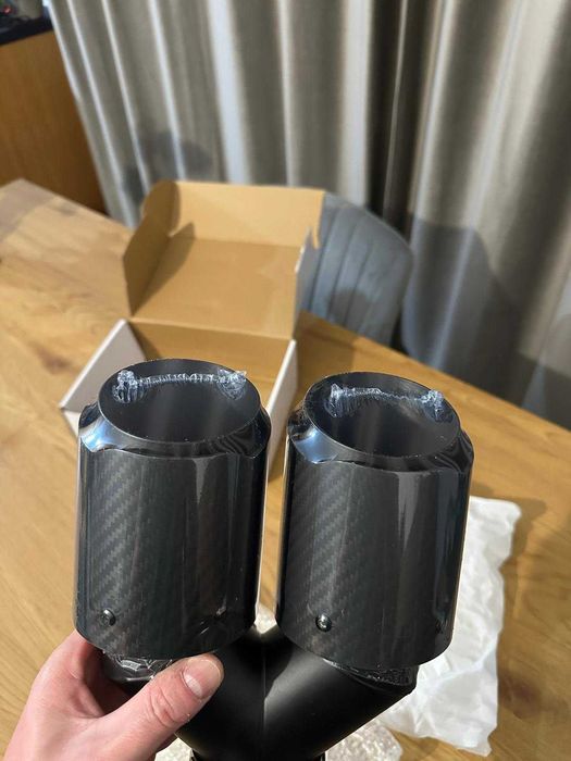 Evacuare / Muffler din Carbon si Inox 63mm Universal – Stil Sport- Nou