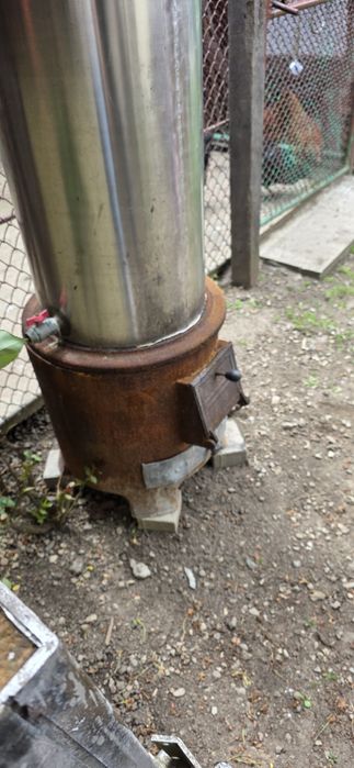 Vând cazan inox 120L