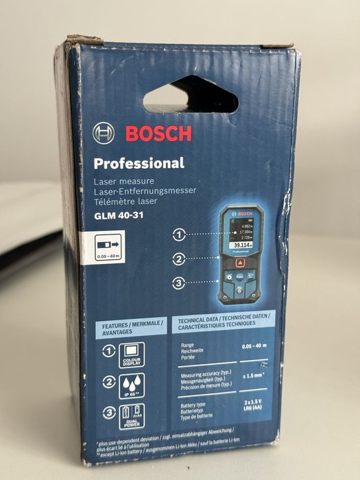 Telemetru cu laser Bosch GLM40-31