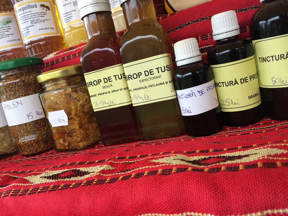 Miere Salcâm / Polifora / Tei / Rapița / Floarea soarelui / Propolis