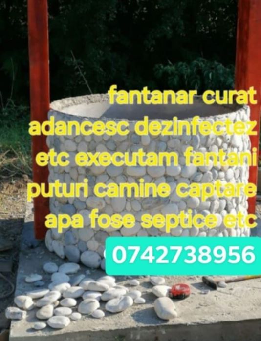 Executam foraje puturi fântâni