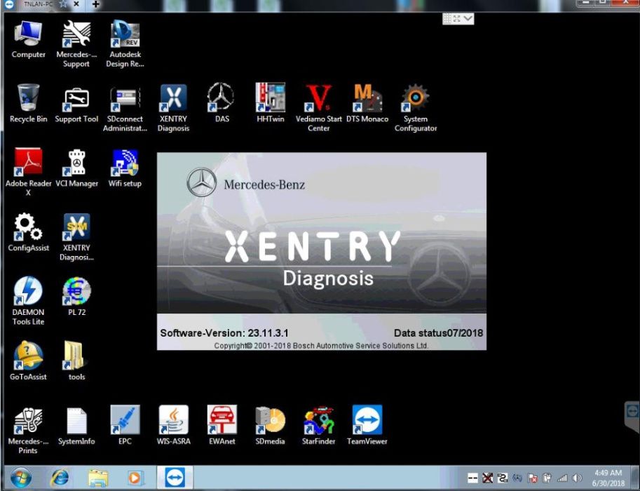 Tester Profesional Diagnoza Mercedes C5+Laptop Militar I5 Update 2023